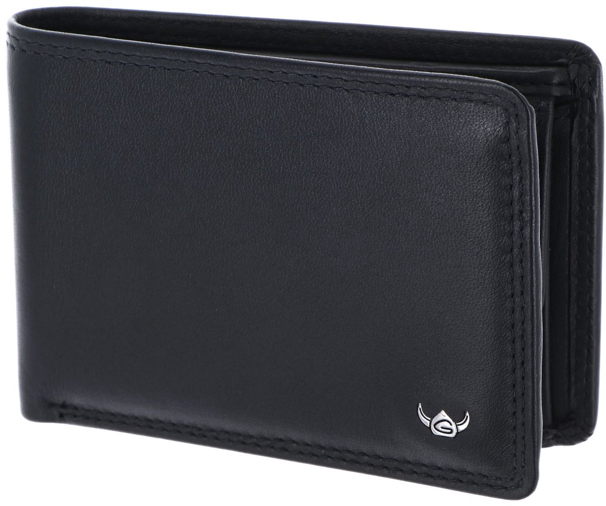 Golden Head Leren portemonnee Polo RFID Protect Minischeintasche 1194 Schwarz zwart