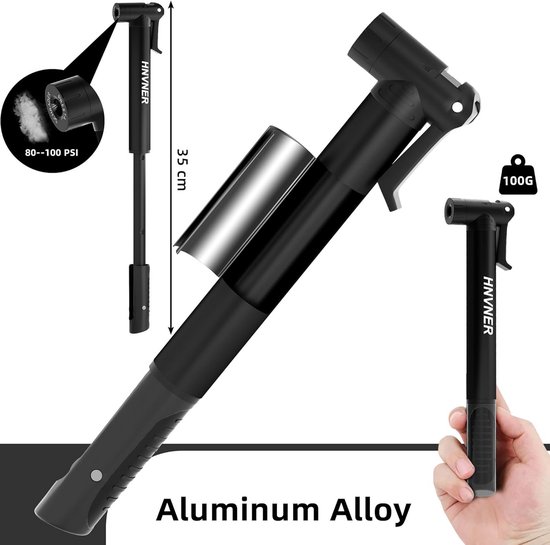 Draagbare Mini Fietsenpomp 100 PSI voor Fietsbanden en Ballen (Presta & Schrader) — afbeelding 5