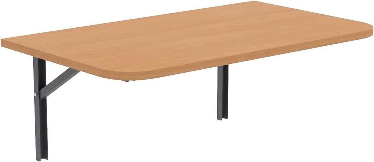 Ruimtebesparende opklapbare wandtafel 120cm x 60cm voor keuken en thuiskantoor