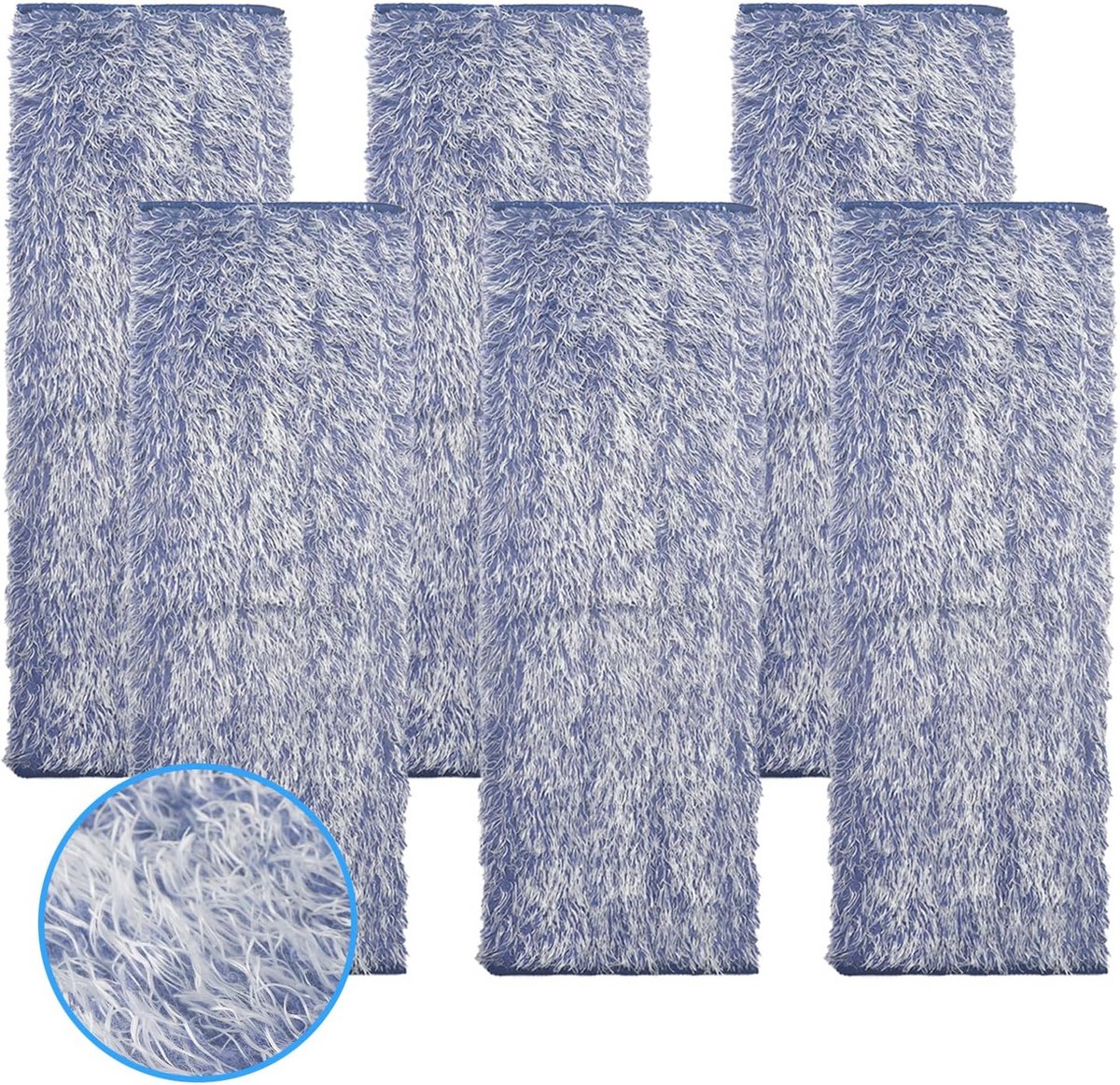 Microfiber Vloerdoeken - 6 Stuks - 18.3 x 6.1 Inch - Vervangende Pads