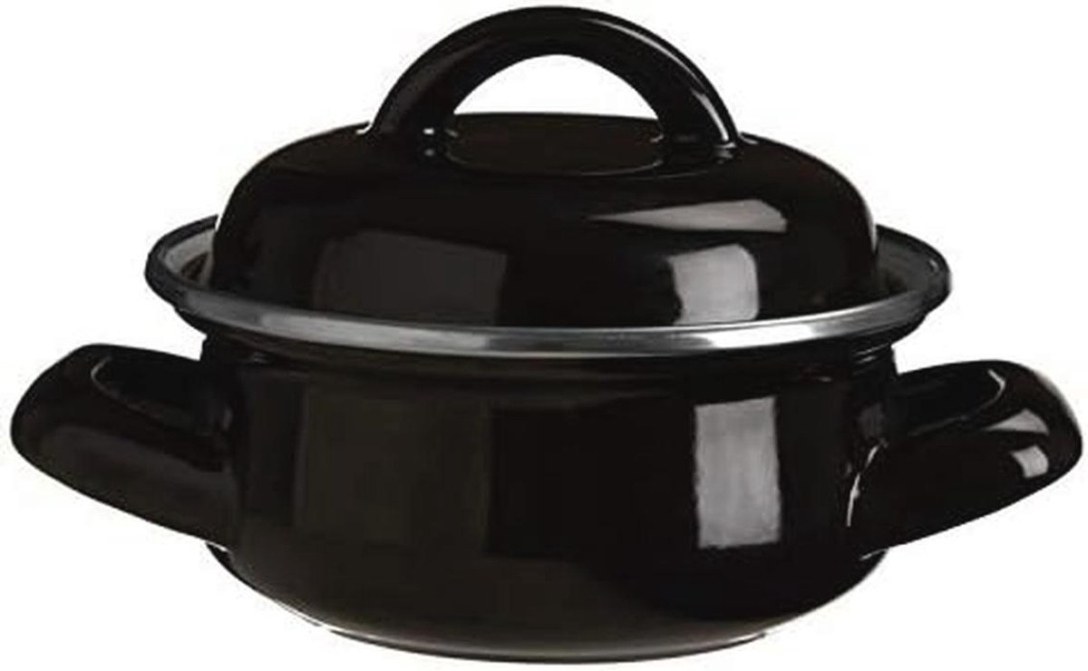 Mini-pan met deksel en brede handgrepen