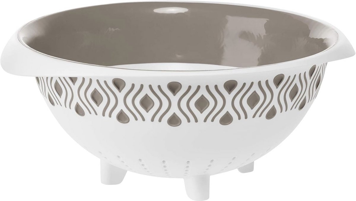 Strainer 28 cm - Hoge Kwaliteit Voedsel Zeef - 100% Made in Italy - Taupe