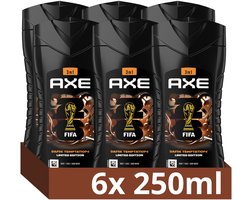 AXE 3-in-1 Douchegel - Dark Temptation - met de geur van donkere chocolade en een vleugje kruiden - 6 x 250 ml