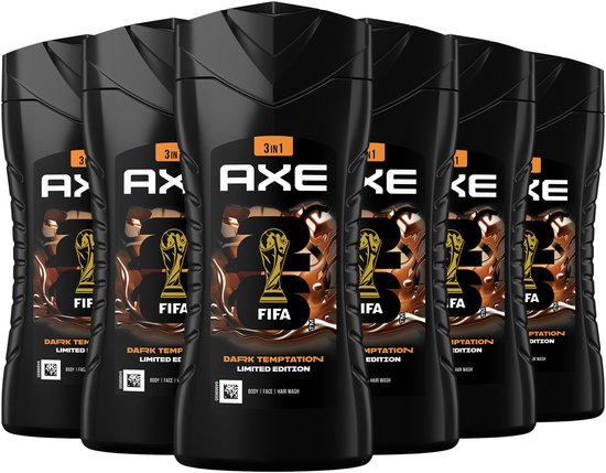 Axe Dark Temptation pour homme - 6 x 250 ml - Gel douche - Value Pack