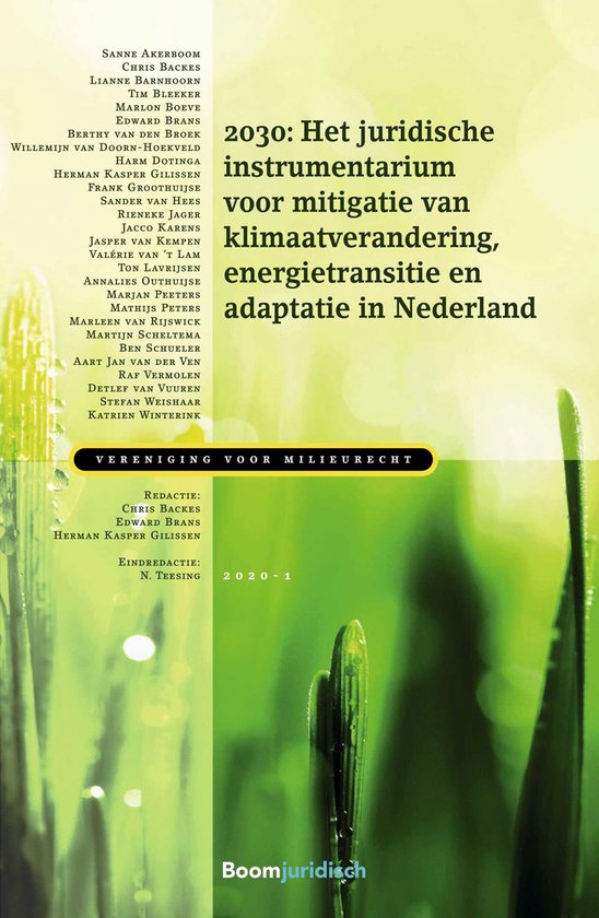 Vereniging voor Milieurecht - 2030: Het juridische instrumen ... - cover
