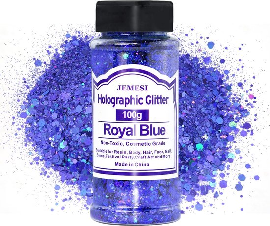 GUAPÀ® Holografische Glitter Poeder Set | 6 Nail Art glitters | Nail A