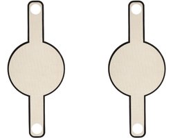 Broodbakmat - 2 stuks - Herbruikbare - Multifunctionele siliconen bakmat - Lange Handvatten Deeg MatGeschikt - Geschikt voor airfryer, oven en magnetron - 54,5×21 cm - Beige