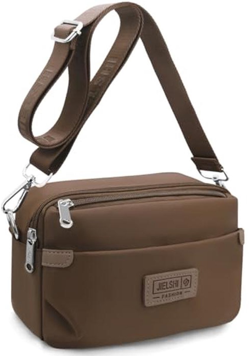 Waterdichte nylon schoudertas voor dames - modieuze crossbody bag met verstelbare schouderriem