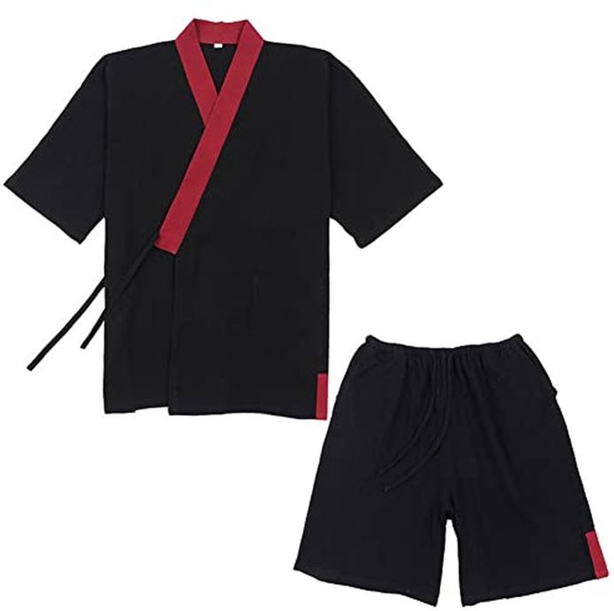 Japanse kimono heren plus size pyjama set met korte mouwen