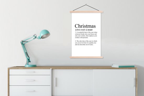 Affiche scolaire - Noël - Citation - Dictionnaire - 60x90 cm - Lattes vierges