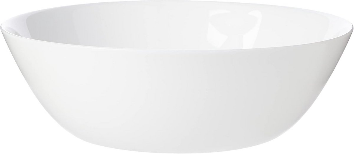 16 cm Glass Bowl - White, Tempered and Hygienic