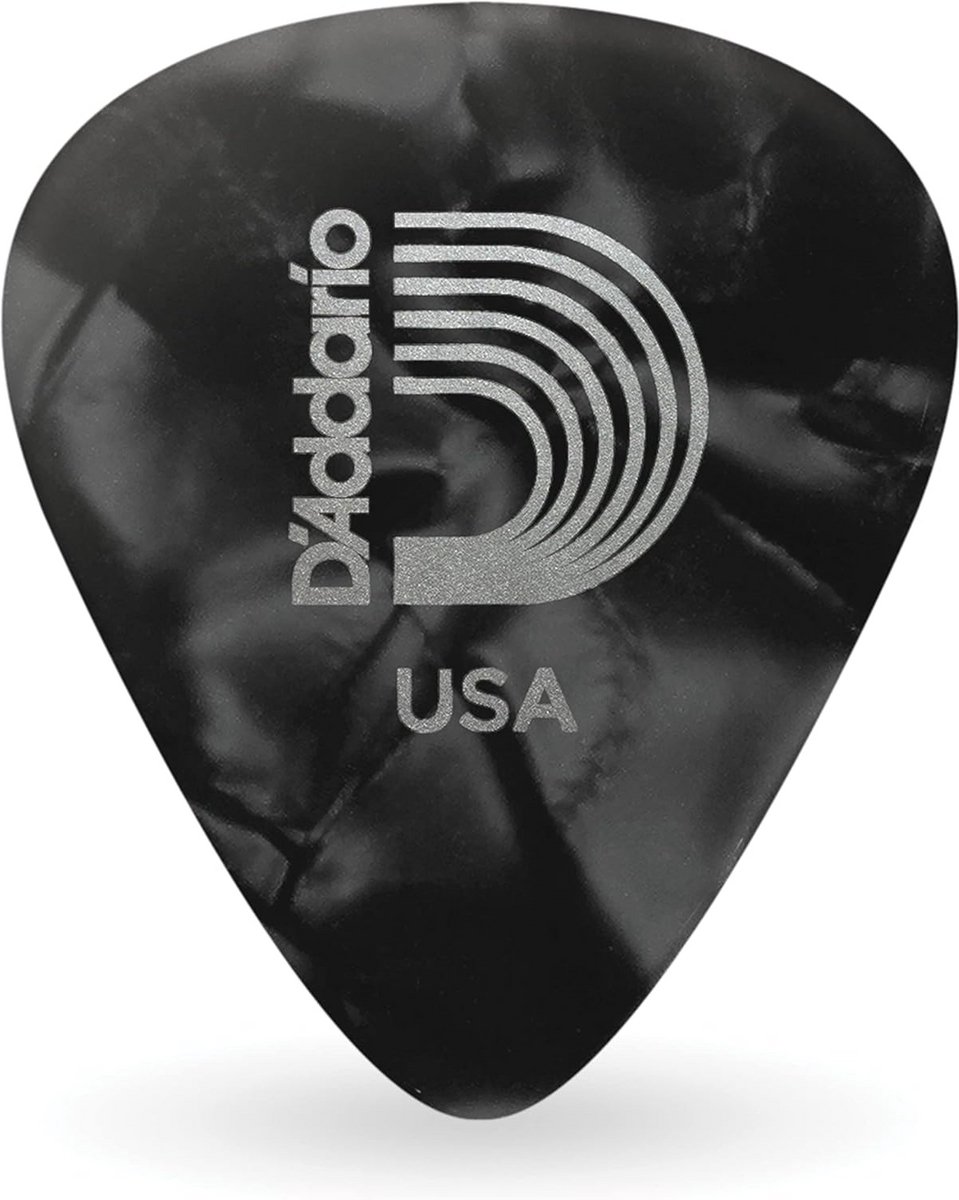 Gitaar Plectrums Zwart Medium Celluloid 10 Stuks