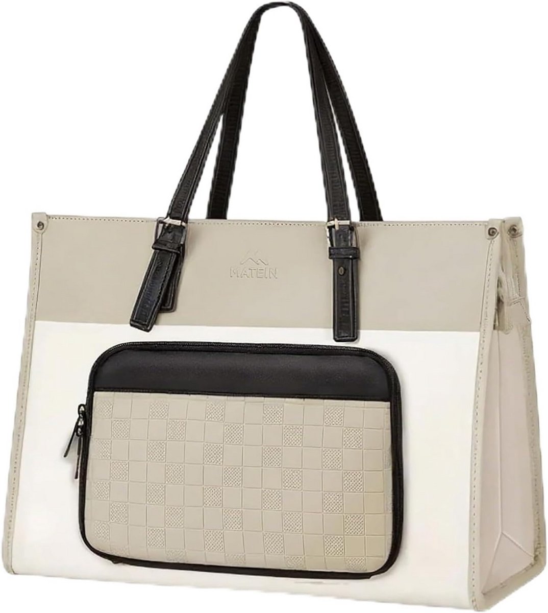 Laptoptas 15,6 inch voor Dames met Geïsoleerd Lunchvak, Waterdichte Werktetas