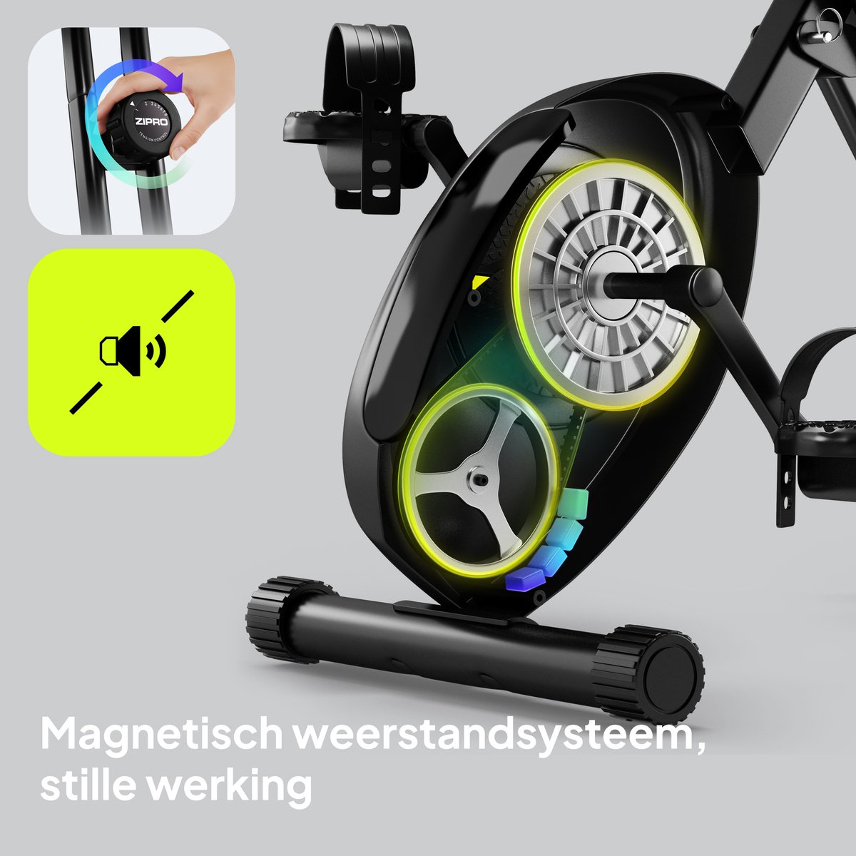 ZIPRO ECLIPSE X Opvouwbare Hometrainer met Bluetooth App - afbeelding 3