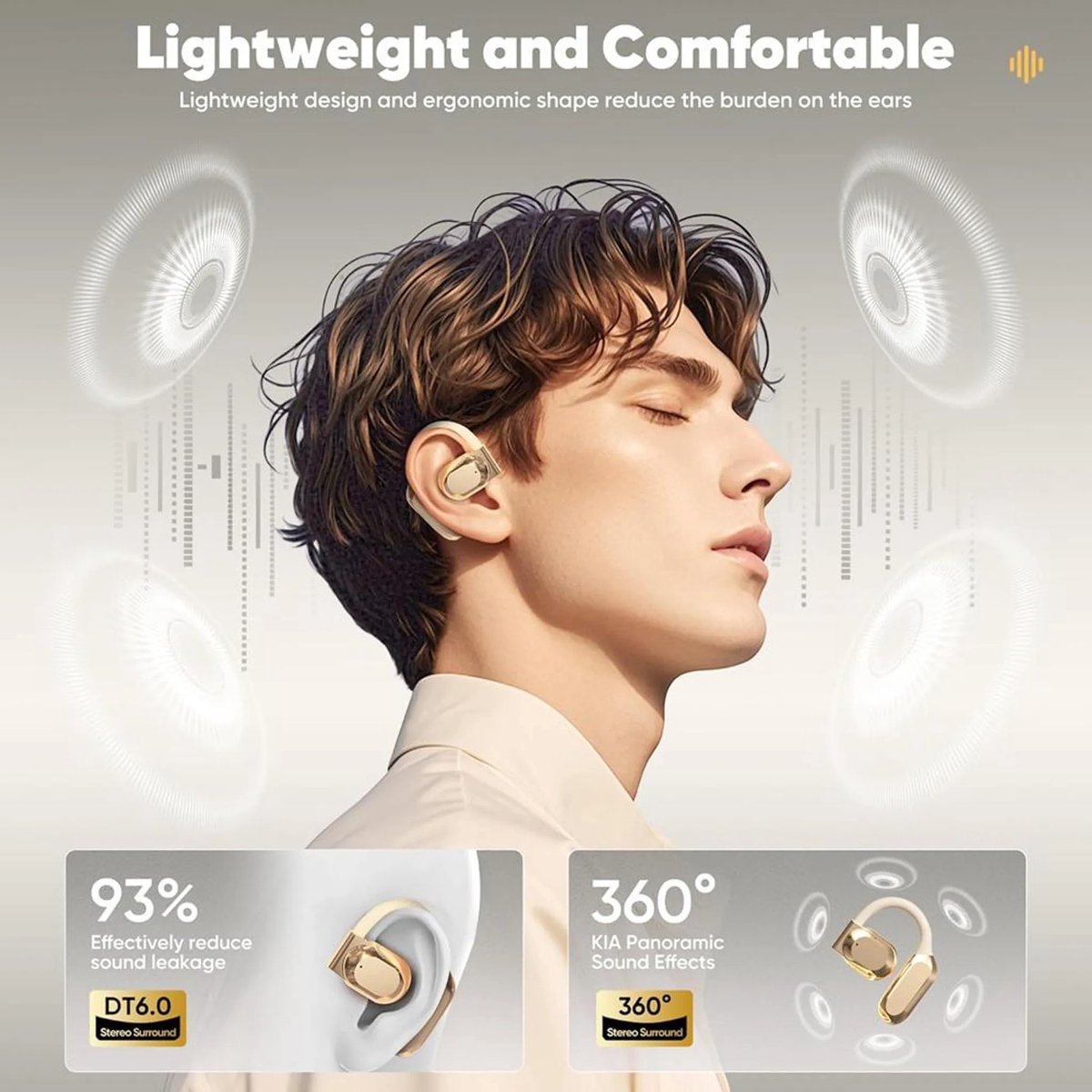 Vertaaloortjes AI Realtime Draadloze Bluetooth - afbeelding 2