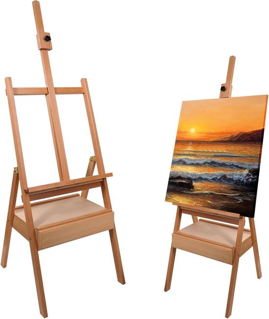 DESIGN DELIGHTS - Klimt ezel voor canvas, draagbaar, beukenhout