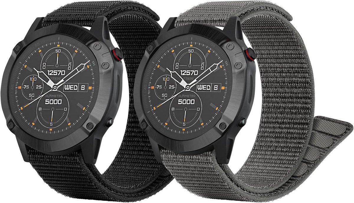 26 mm Nylon Sportband voor GPS Smartwatches