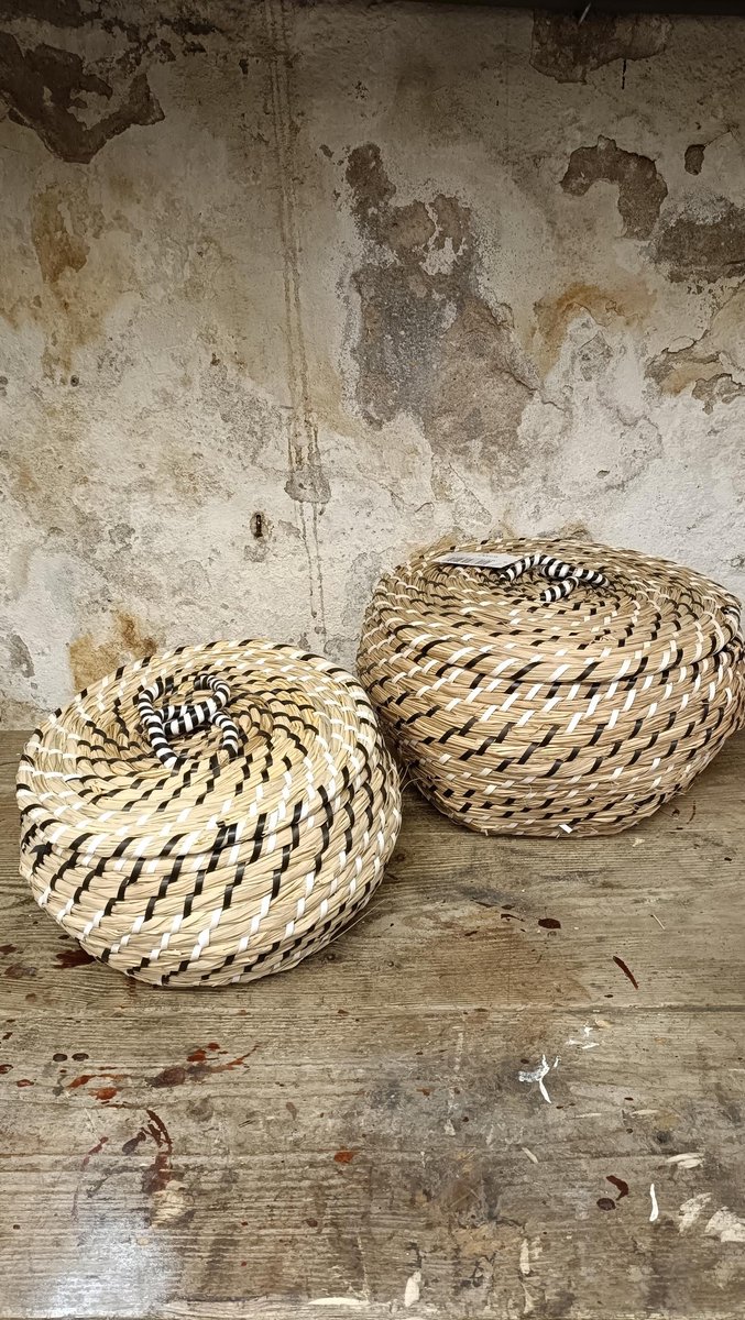 Mandenset van zeegras, set van 2