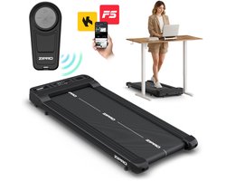ZIPRO® Catwalk - Loopband onder Bureau - Wandelband - 1-6 km/h - Loopband met Bluetooth - LED-display - Draadloze afstandsbediening - Walking Pad - Easy Walk-dempingssysteem - max. 100 kg - Zwart
