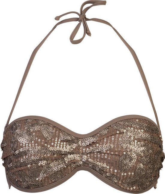 SAPPH - Methi Leaves Bikini Top - maat 70C - Taupe | bol.com