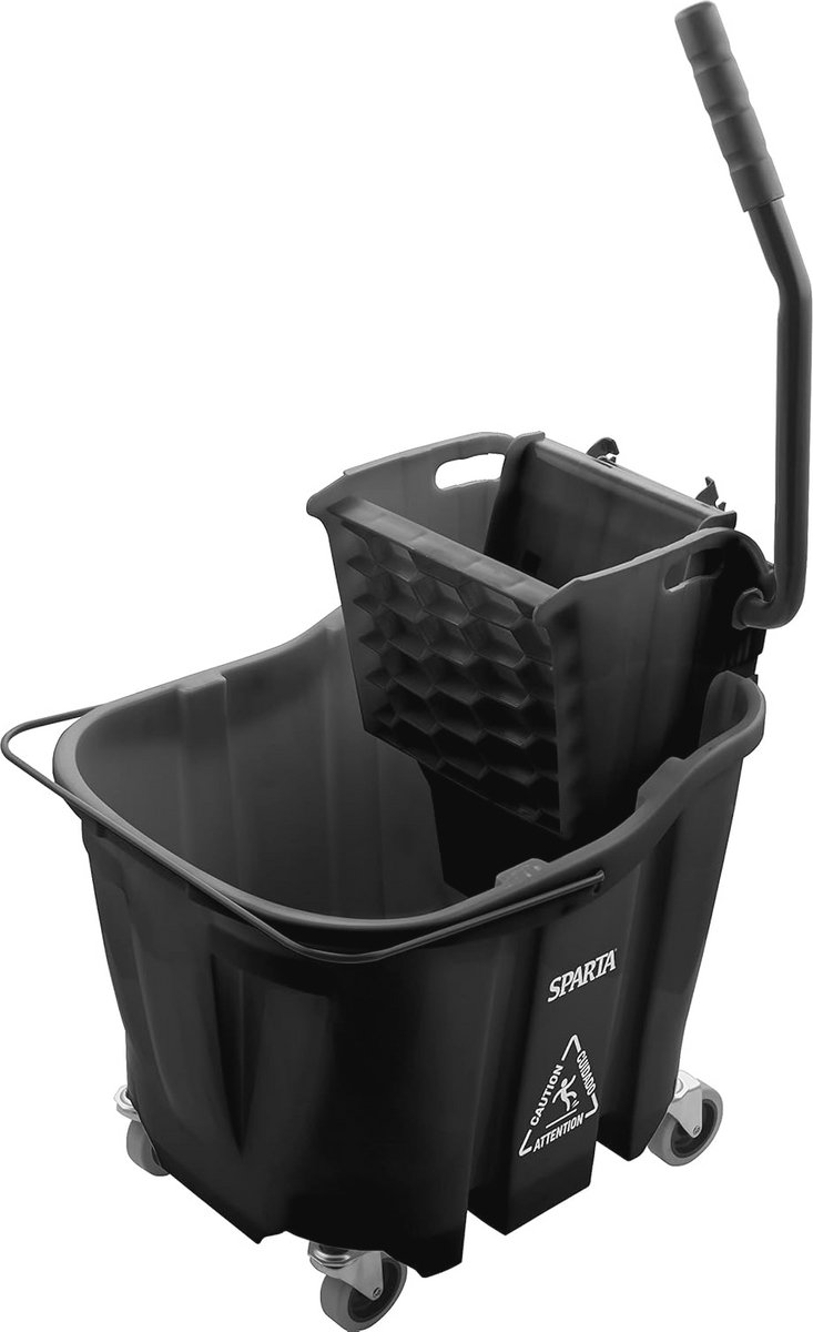 Mop Emmer 35 QT met Zijpers Wringer - Zwart
