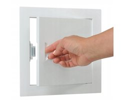 Metalen Inspectieluik 20x20cm - Wit Mat