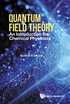 Couverture du livre 'Quantum Field Theory: An Introduction for Chemical Physicists' avec texte bleu et jaune sur fond bleu flou.