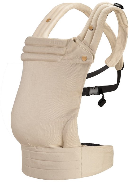 Draagzak voor pasgeborenen tot peuters, comfortabele draagzak, ergonomische draagzak met hoofdsteun, (beige)
