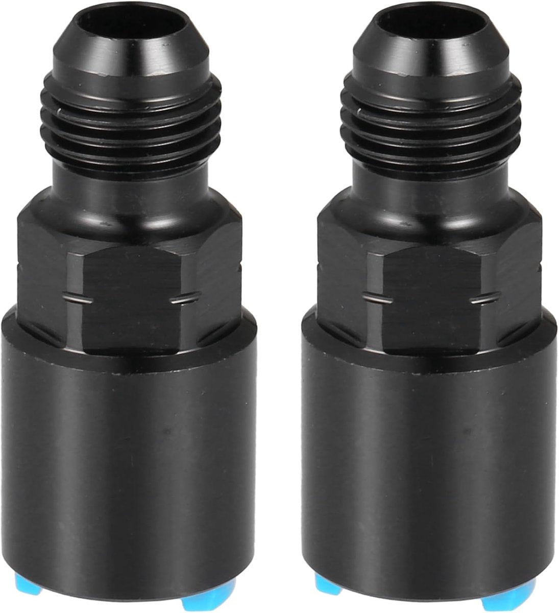 Brandstofadapter voor Auto Duurzaam 6AN Mannelijk naar 3/8" / 2 Stuks Zwart