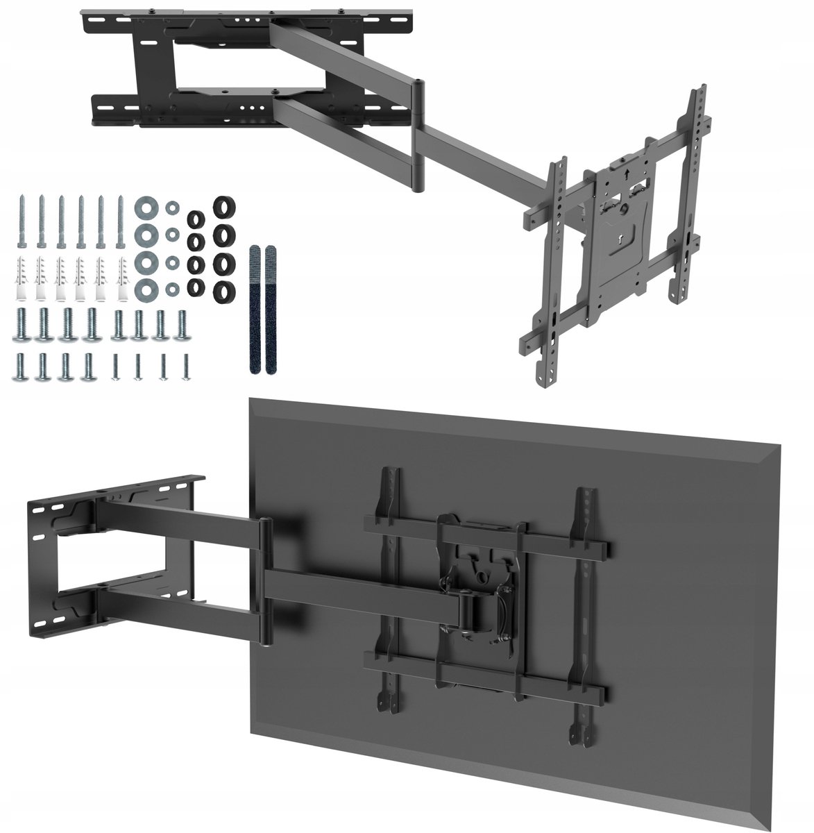 Universele TV Beugel 26-65" 40kg - Kantelbaar, Draaibaar, Lange arm