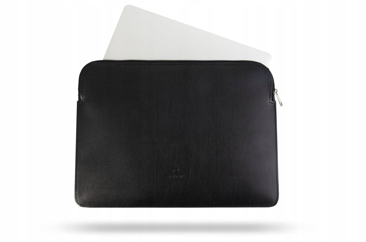 Baltan Leren Laptophoes 13-14 inch Zwart met Rits