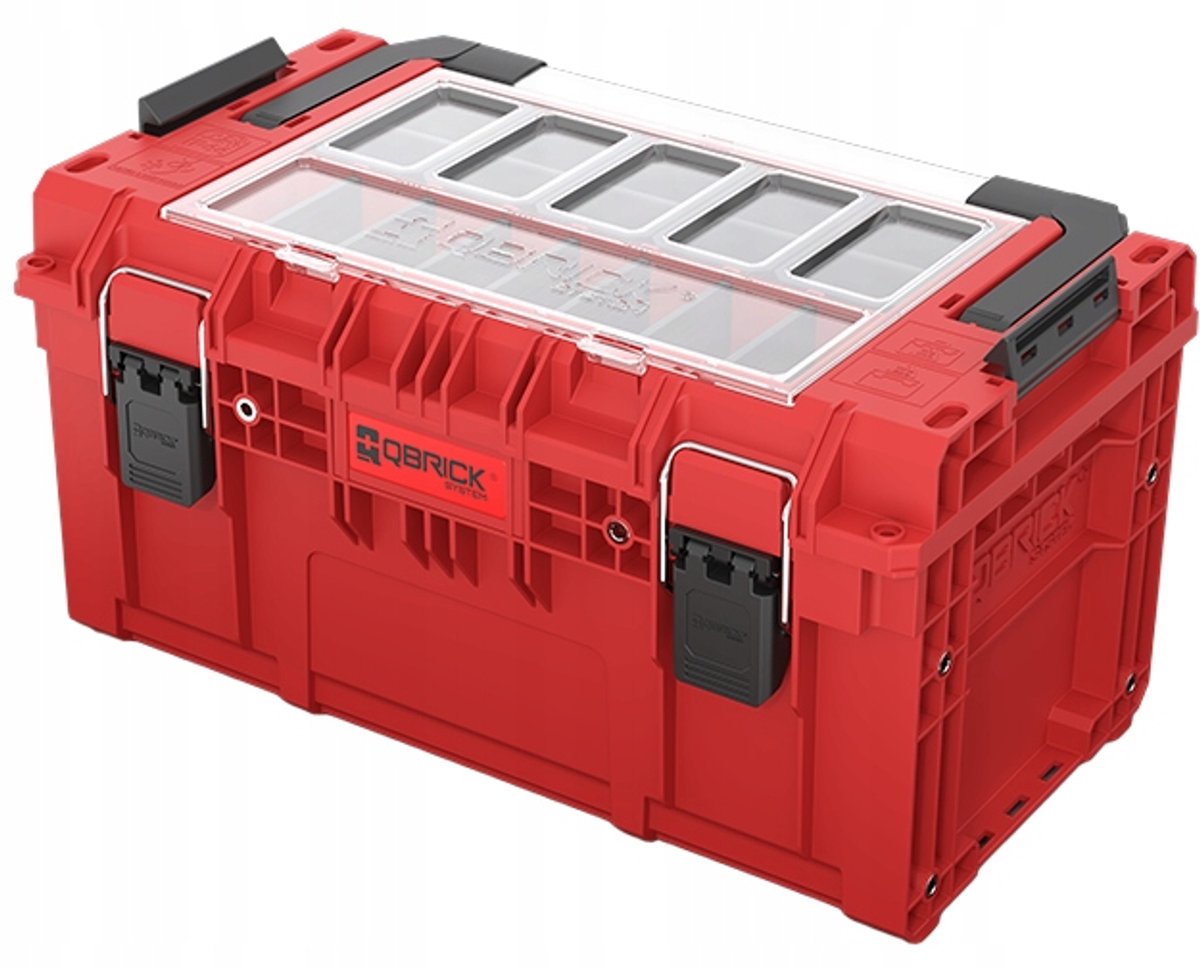 Qbrick Prime Toolbox 250 Expert Red Ultra HD - Robuuste Gereedschapskist