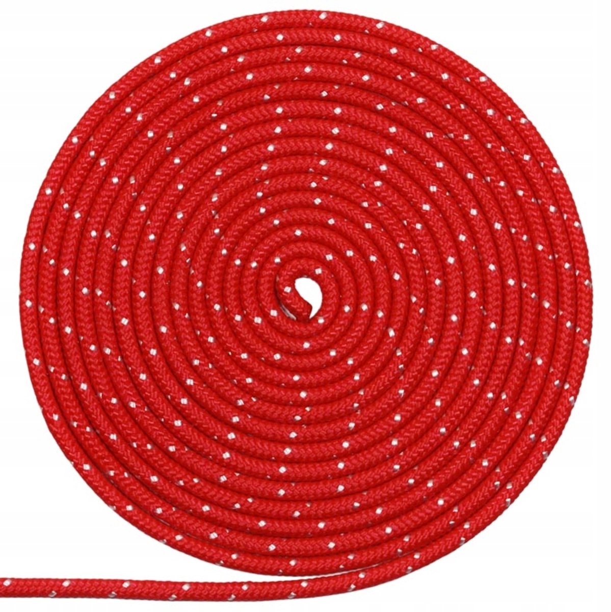 Zeilkoord 5mm Rood-Wit - 16-sterktes Polypropyleen