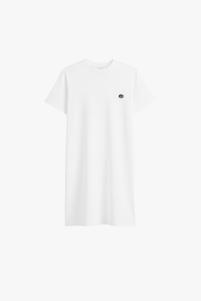 T-shirt jurk Vrouwen - 100% katoen 230 GSM - Regular Fit - Maat XS - Ronde hals -