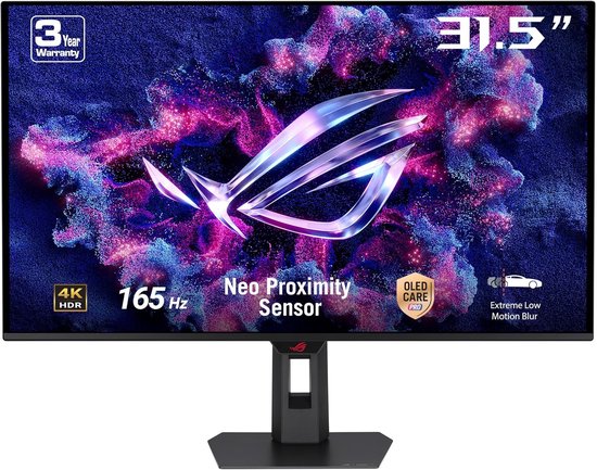 ASUS ROG Strix OLED XG32UCDS - 4K UHD QD-OLED Gaming Monitor - USB-C 15W Power Delivery - 32 inch - 165Hz