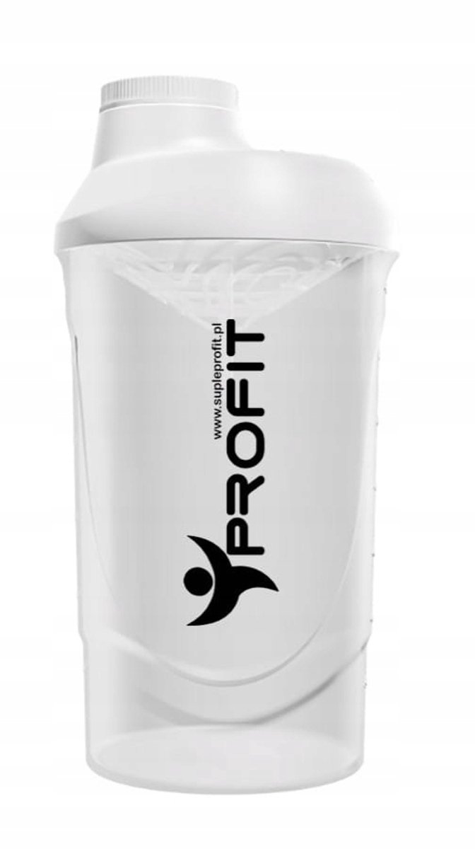 PROFIT Shaker WAVE 600ml Wit - Ideale Proteïne Shaker