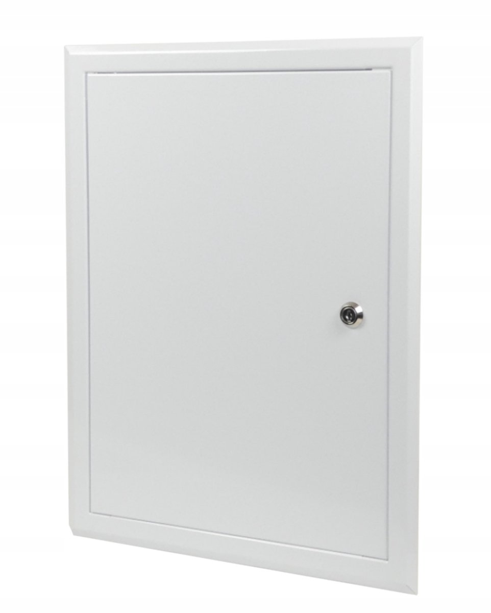 Entreedeur 40x50cm Wit Met Sleutel - Metaal