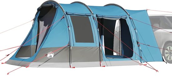 vidaXL - Autotent - 2-persoons - waterdicht - blauw van Vidaxl — afbeelding 4