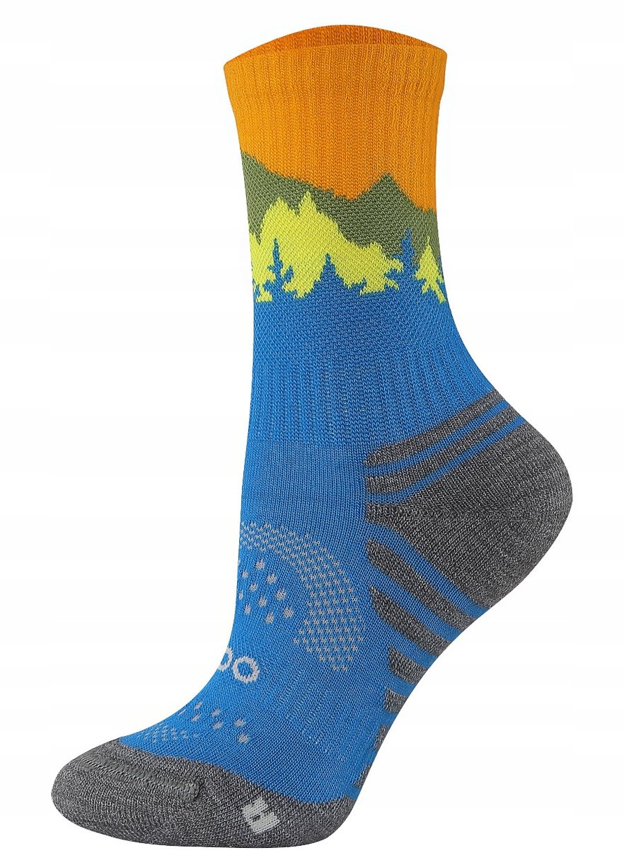 Kinder Wandelsokken FALCON TRAIL KIDS Merino Blauw