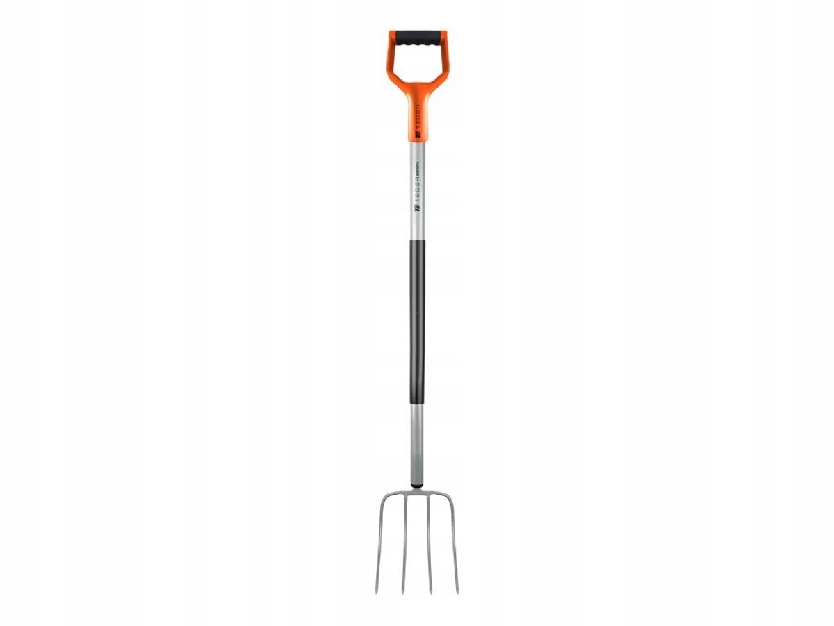 Teger 4-Tands Mestvork met Metalen Steel - 130 cm