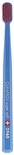 CURAPROX CS 3960 Super Soft tandenborstel in blauw met rode borstelharen.