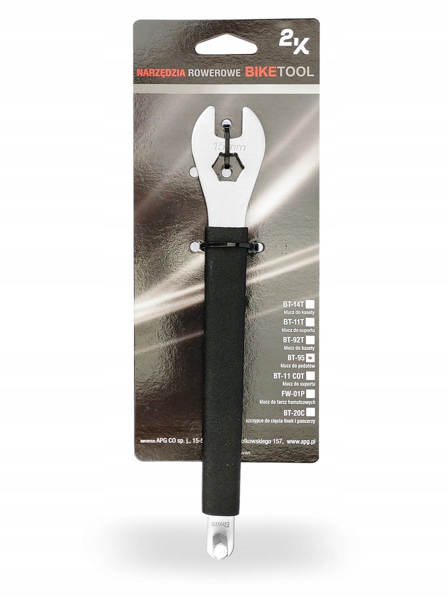 Fietspedaalsleutel 15mm met 6/8mm inbussleutel