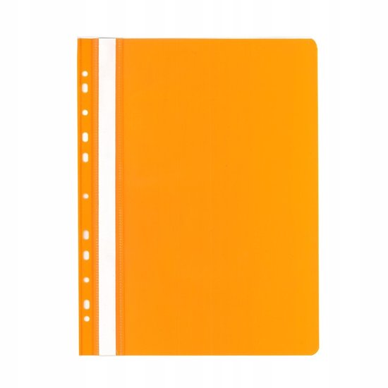 Stevige A4 Insteekmap - Oranje, 2cm Vulling, Transparante Voorzijde | bol