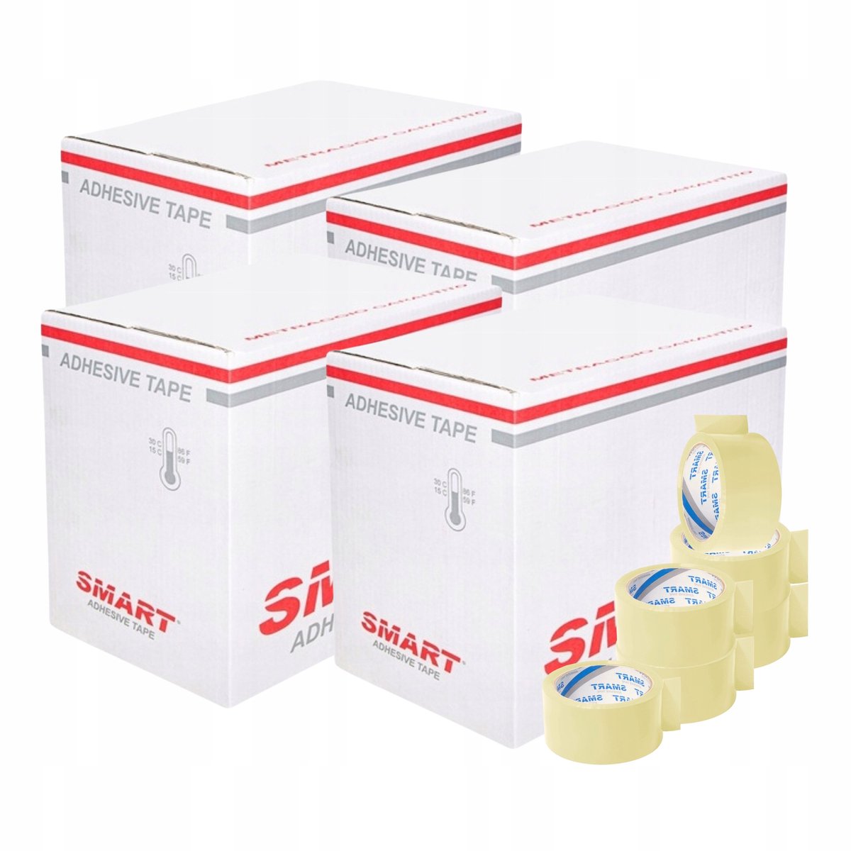 Smart Pakkingstape Transparant 48mm x 91m - 144 Rollen