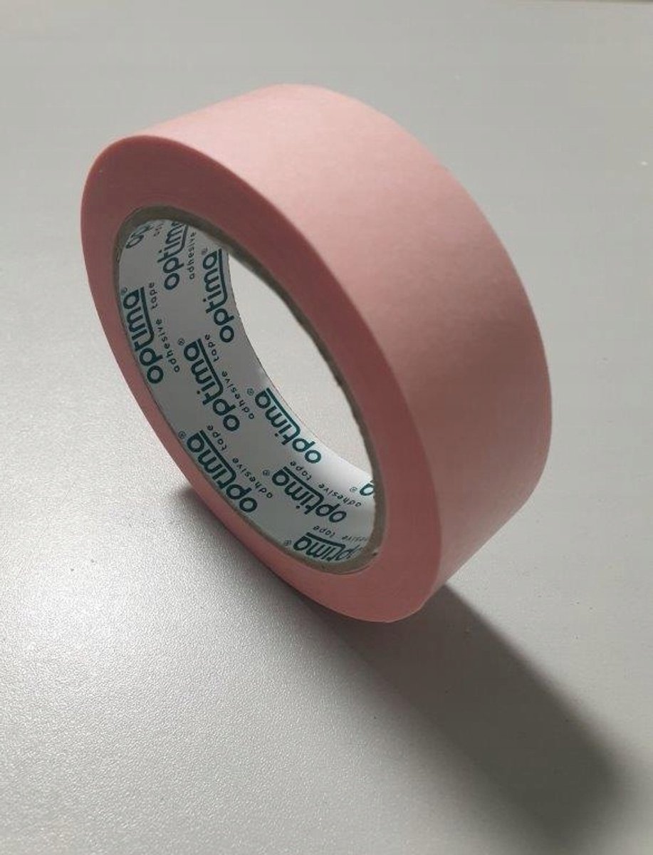 Delicaat roze afplaktape Optima 50 mm x 50 m - Washi-papier