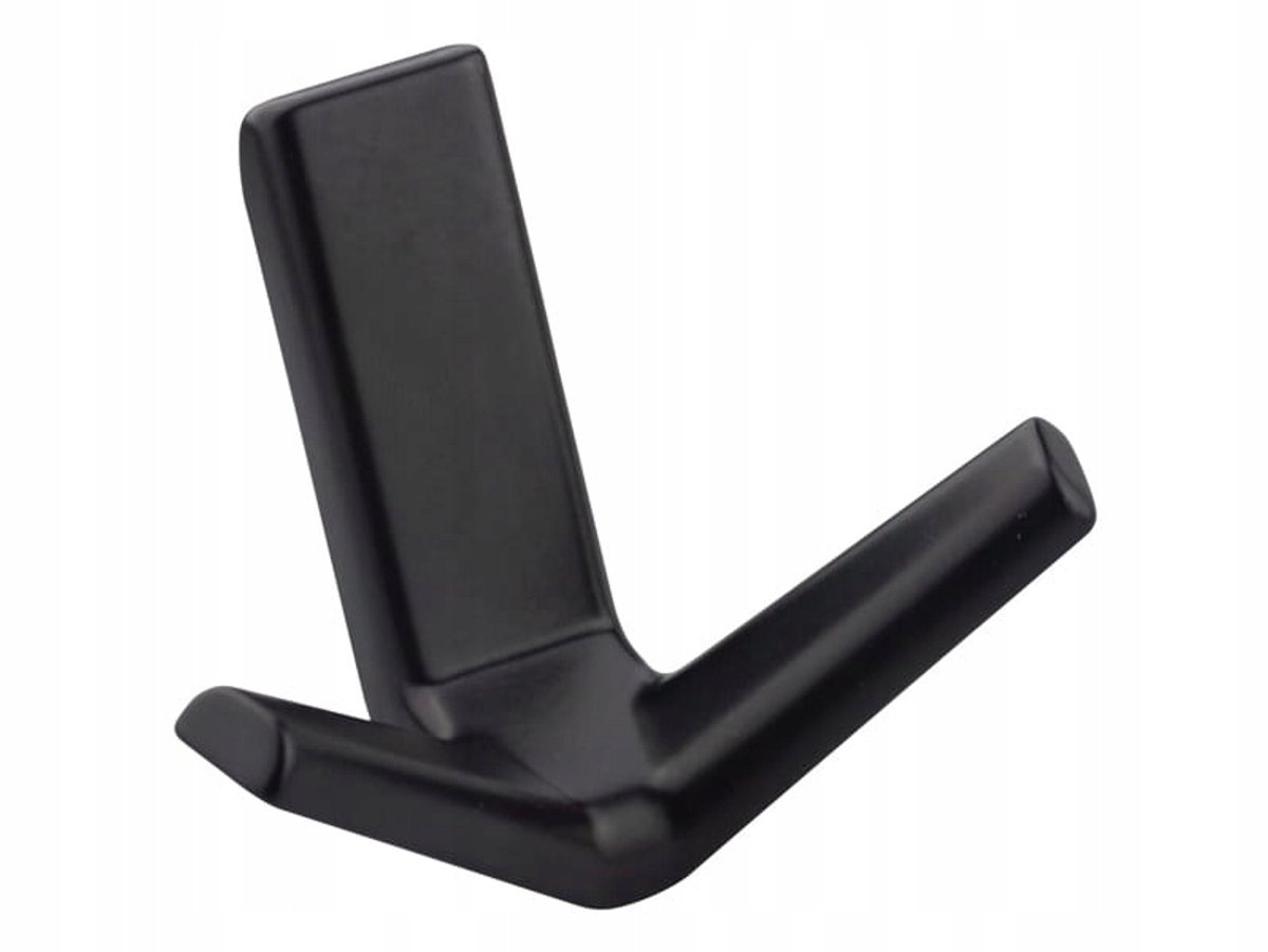 Dubbele Kledinghaak WM 047 Zwart Mat - Stijlvol meubelaccessoire