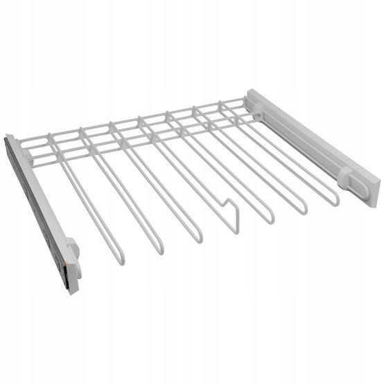 Uittrekbare broekenrek met 9 armen, roestvrijstalen kastbroekenhangerstang, hangerrail uitschuifbare broekenhanger voor kastorganisatoren, voor Uittrekbare broekenrek met 9 armen, roestvrijstalen kastbroekenhangerstang, hangerrail uitschuifbare broekenhanger voor kastorganisatoren, voor