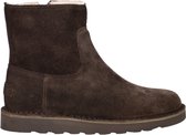 Shabbies Amsterdam - Palissa Mia Zip Suède Donkerbruin - Maat 38