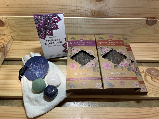 StressLess Wierook & Kristal Relax Set - Aroma's voor Rust & Mentale ...