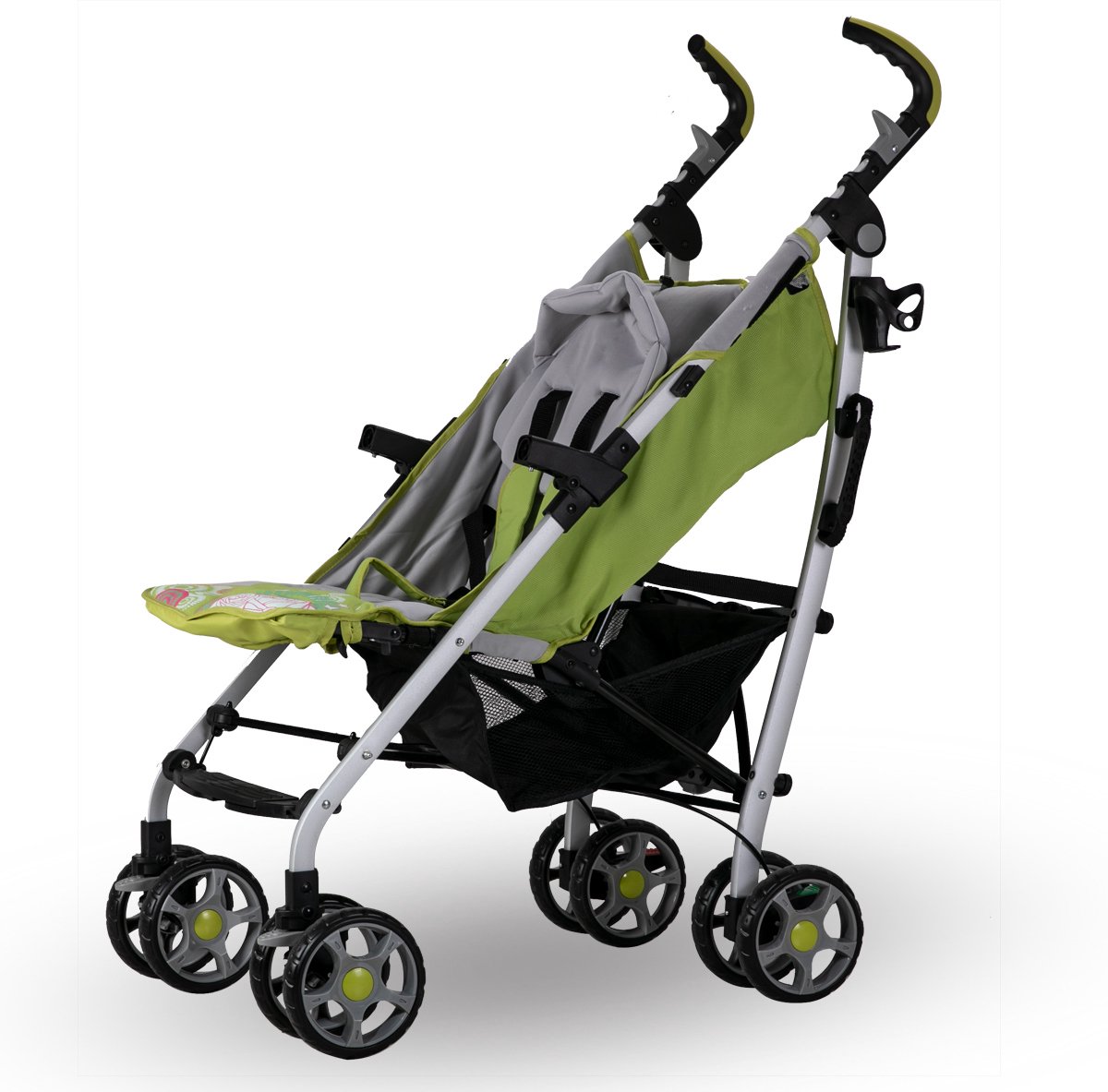 JOYSTAR Opvouwbare kinderwagen - Lichtgewicht en gemakkelijk opvouwbaar - Verstelbare rugleuning in meerdere standen - Met opklapbaar zonnescherm - Reisparaplukinderwagen - Geel - Geschikt voor buitenactiviteiten in de lente